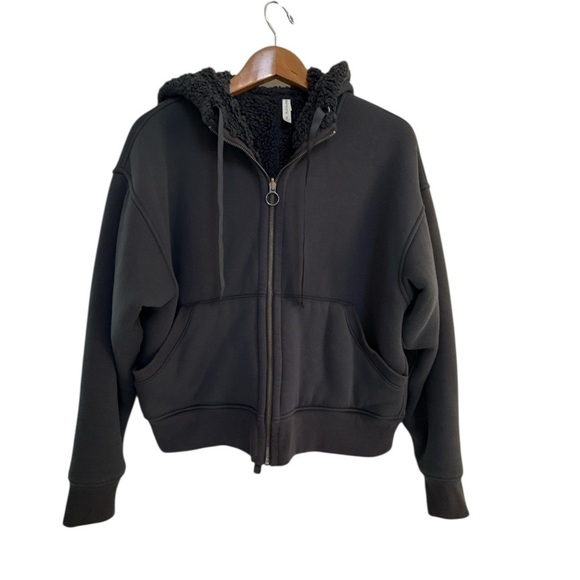 Athleta Jackets & Blazers - Athleta Cozy Sherpa Jacket Navy Super Soft